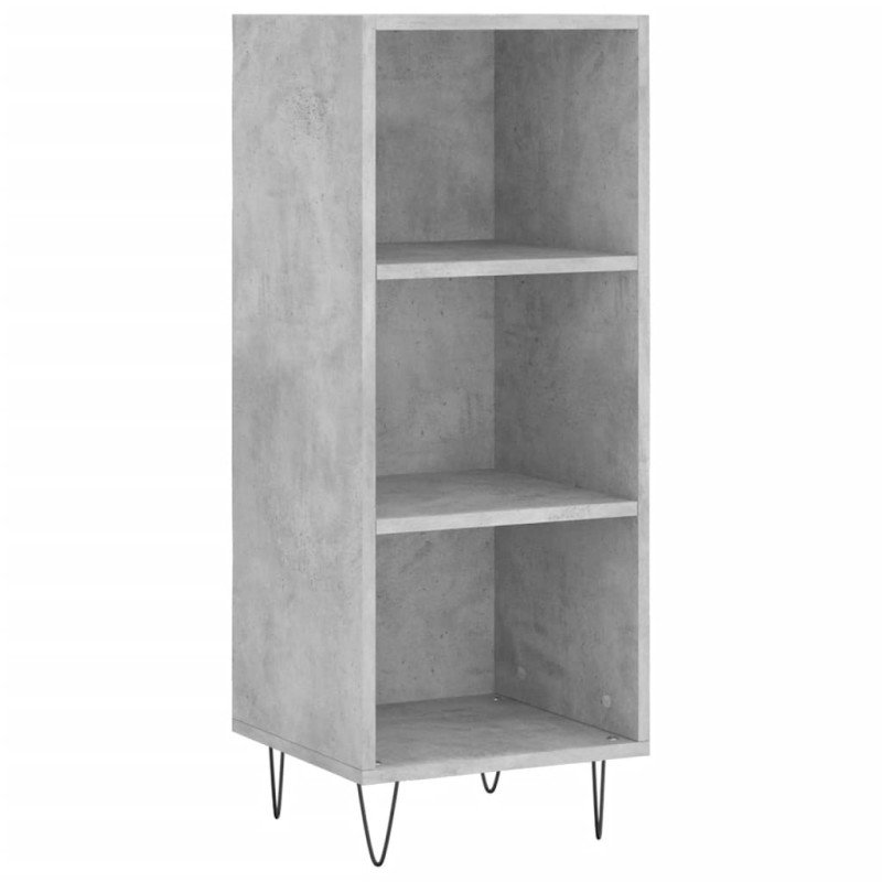vidaXL Komoda betónovo sivá 34,5x32,5x90 cm kompozitné drevo