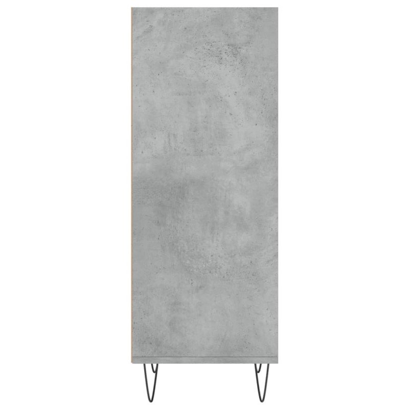 vidaXL Komoda betónovo sivá 34,5x32,5x90 cm kompozitné drevo