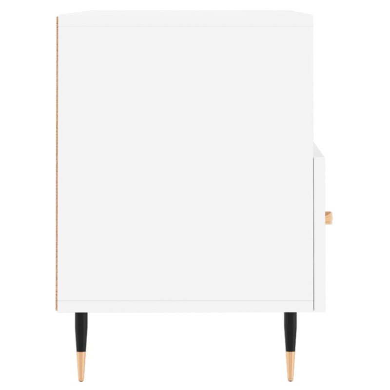 vidaXL TV skrinka biela 80x36x50 cm spracované drevo
