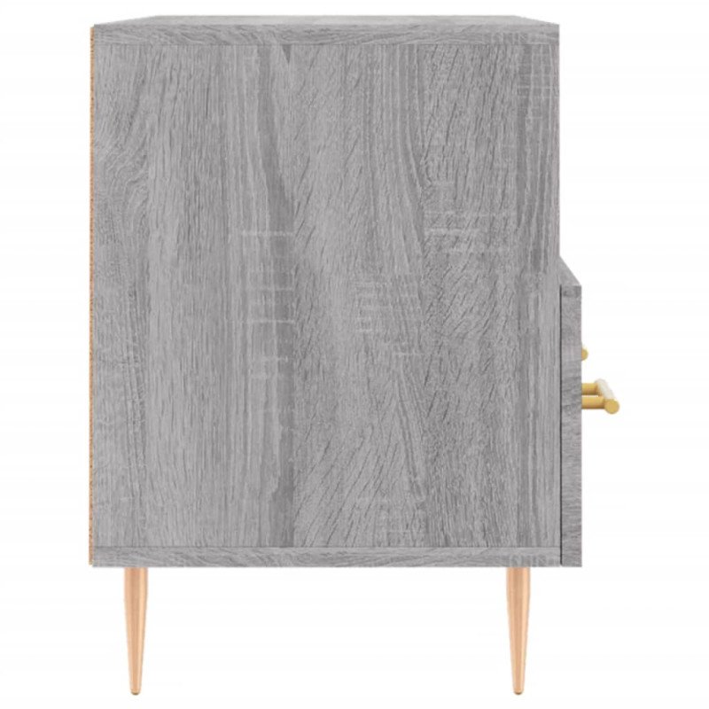 vidaXL TV skrinka sivý dub sonoma 80x36x50 cm spracované drevo