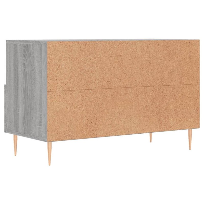 vidaXL TV skrinka sivý dub sonoma 80x36x50 cm spracované drevo