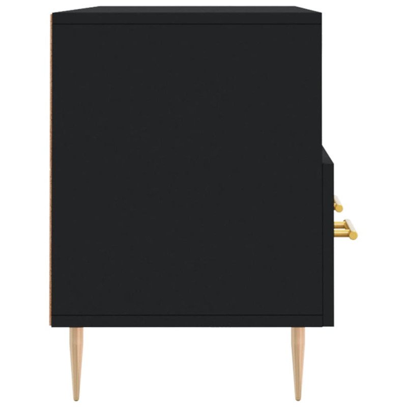 vidaXL TV stolík čierny 102x36x50 cm kompozitné drevo