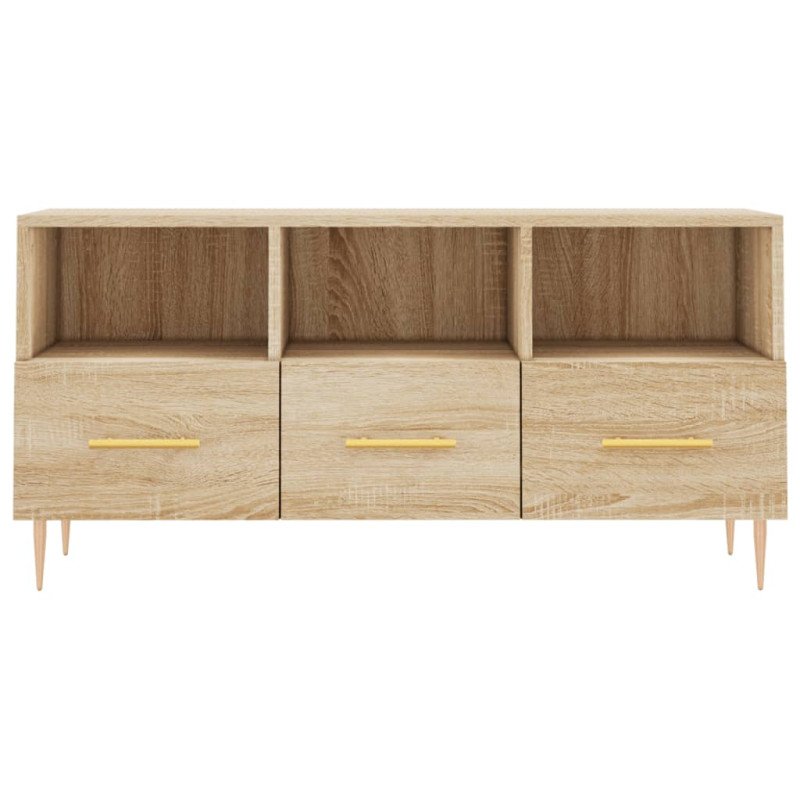 vidaXL TV skrinka dub sonoma 102x36x50 cm kompozitné drevo