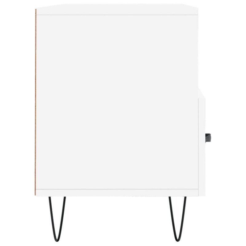 vidaXL TV stolík biely 102x36x50 cm kompozitné drevo