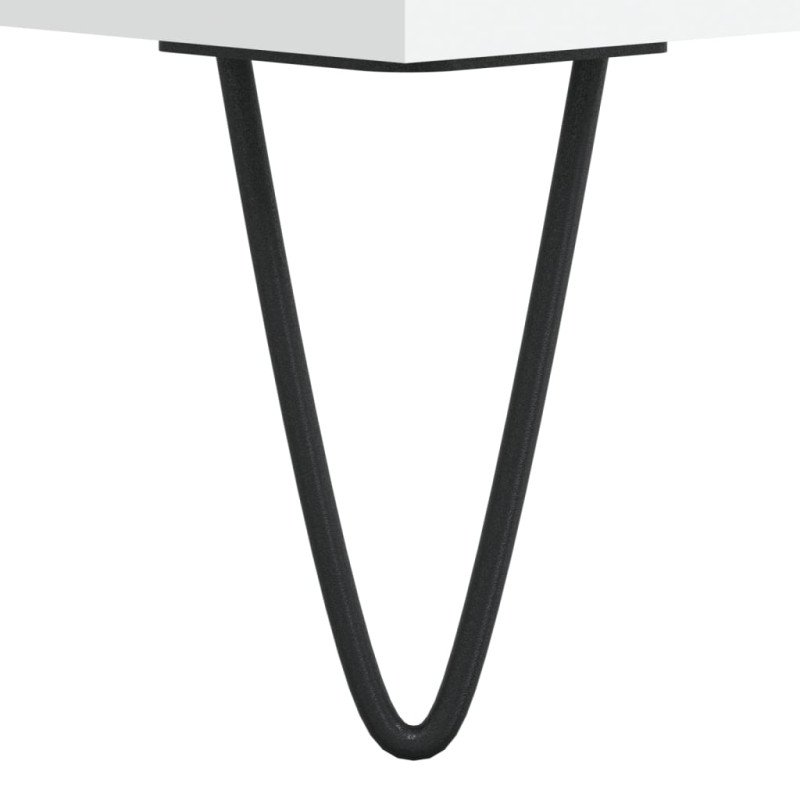 vidaXL TV stolík biely 102x36x50 cm kompozitné drevo