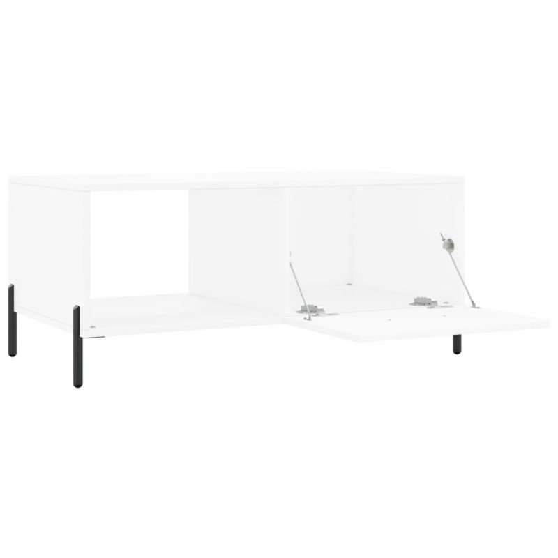 vidaXL Konferenčný stolík biely 90x50x40 cm kompozitné drevo
