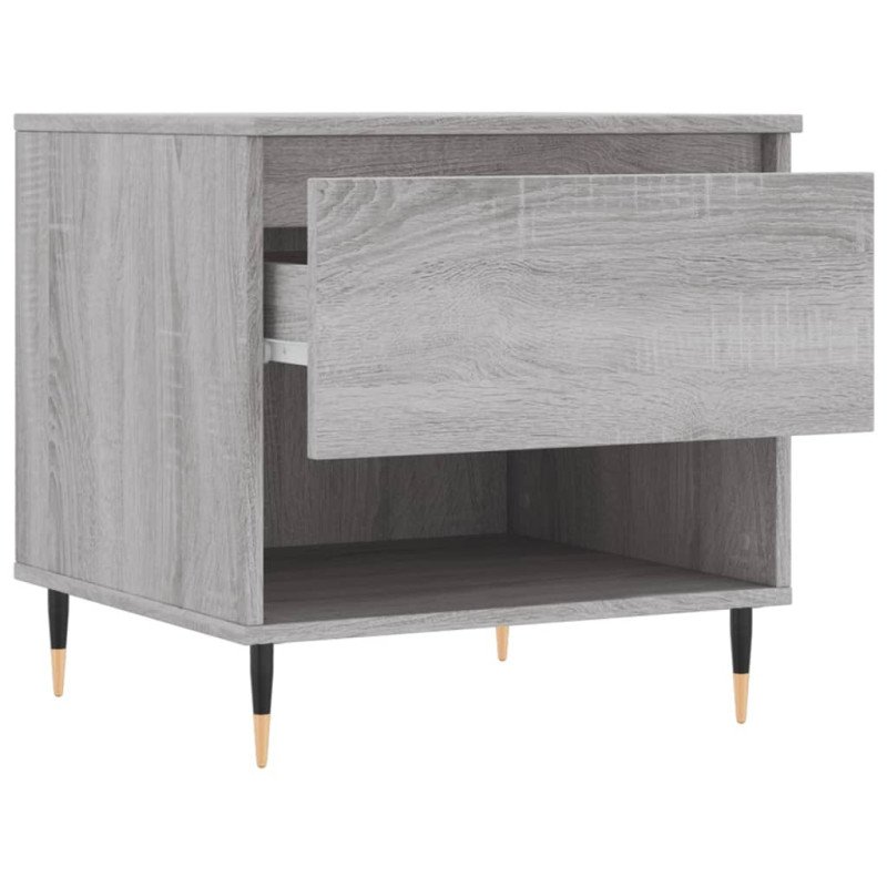 vidaXL Konferenčný stolík sivý sonoma 50x46x50 cm kompozitné drevo