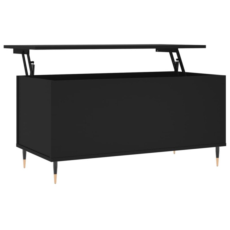 vidaXL Konferenčný stolík čierny 90x44,5x45 cm spracované drevo