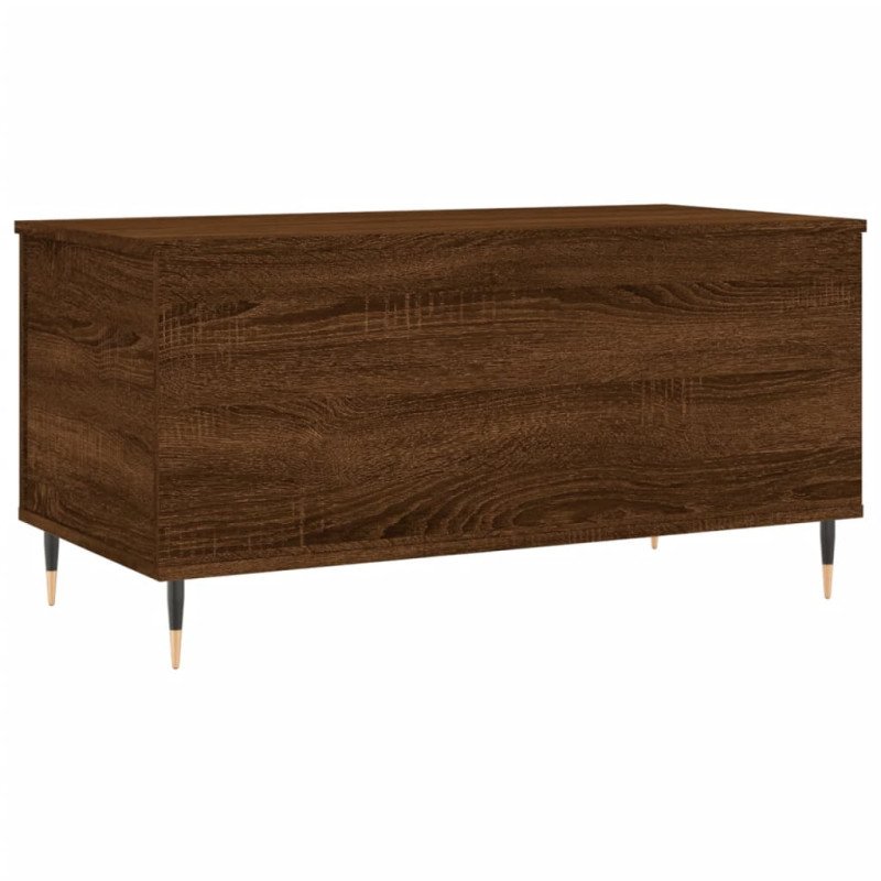 vidaXL Konferenčný stolík hnedý dub 90x44,5x45 cm spracované drevo