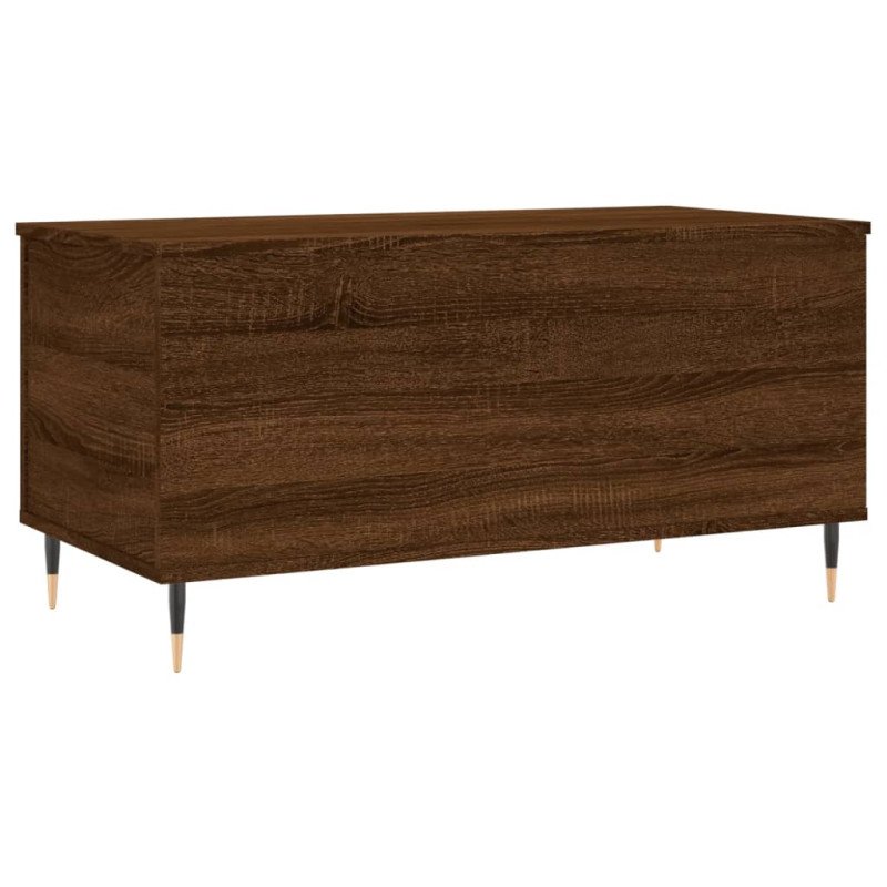 vidaXL Konferenčný stolík hnedý dub 90x44,5x45 cm spracované drevo