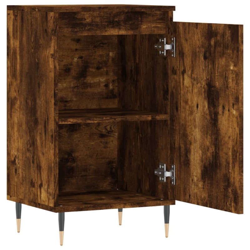 vidaXL Komody 2 ks dymový dub 40x35x70 cm kompozitné drevo
