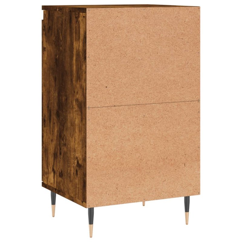 vidaXL Komody 2 ks dymový dub 40x35x70 cm kompozitné drevo