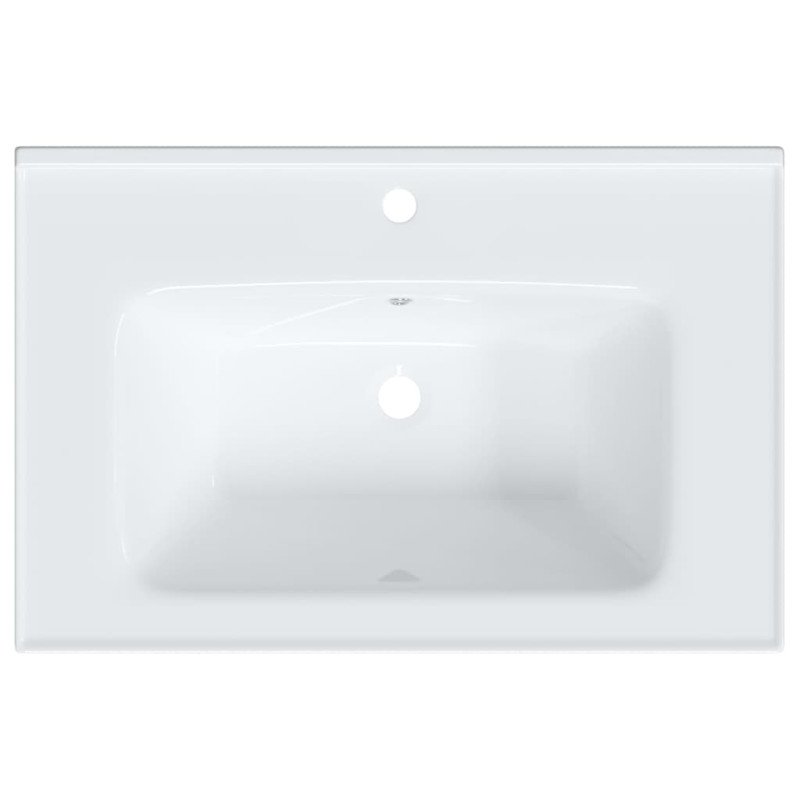 vidaXL Kúpeľňové umývadlo biele 71x48x19,5 cm obdĺžnikové keramické