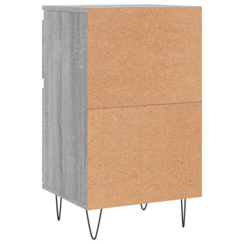 vidaXL Komody 2 ks sivý dub sonoma 40x35x70 cm kompozitné drevo