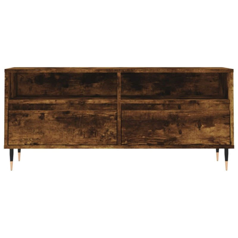vidaXL TV skrinka dymový dub 100x34,5x44,5 cm kompozitné drevo