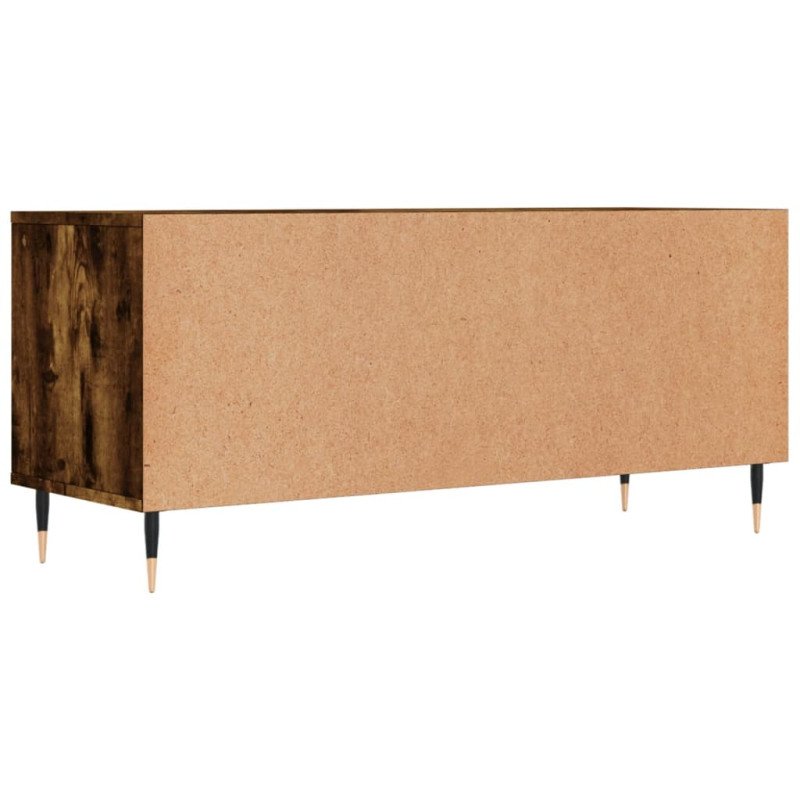 vidaXL TV skrinka dymový dub 100x34,5x44,5 cm kompozitné drevo