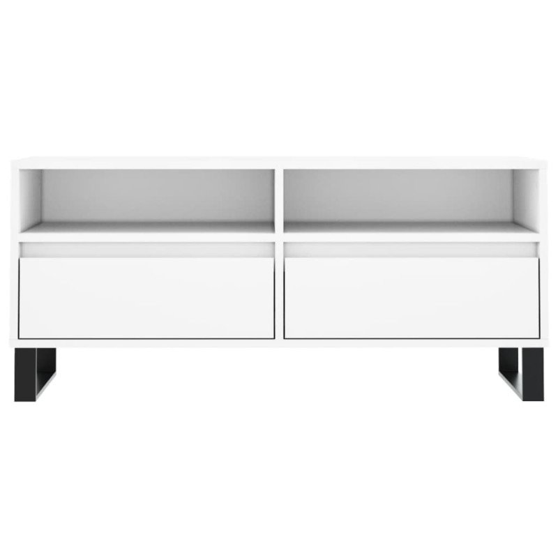 vidaXL TV skrinka biela 100x34,5x44,5 cm kompozitné drevo