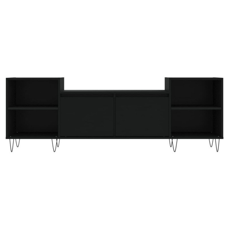 vidaXL TV skrinka čierna 160x35x55 cm spracované drevo vidaXL TV skrinka čierna 160x35x55 cm spracované drevo