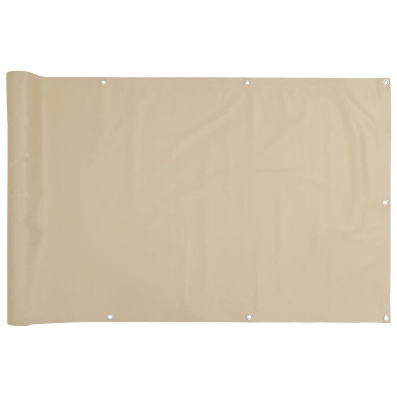 vidaXL Balkónová markíza z oxfordskej látky, 90x400 cm, béžová