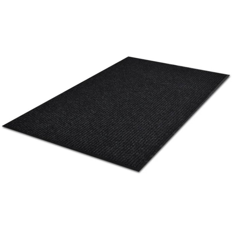 Čierna PVC rohožka 90 x 60 cm