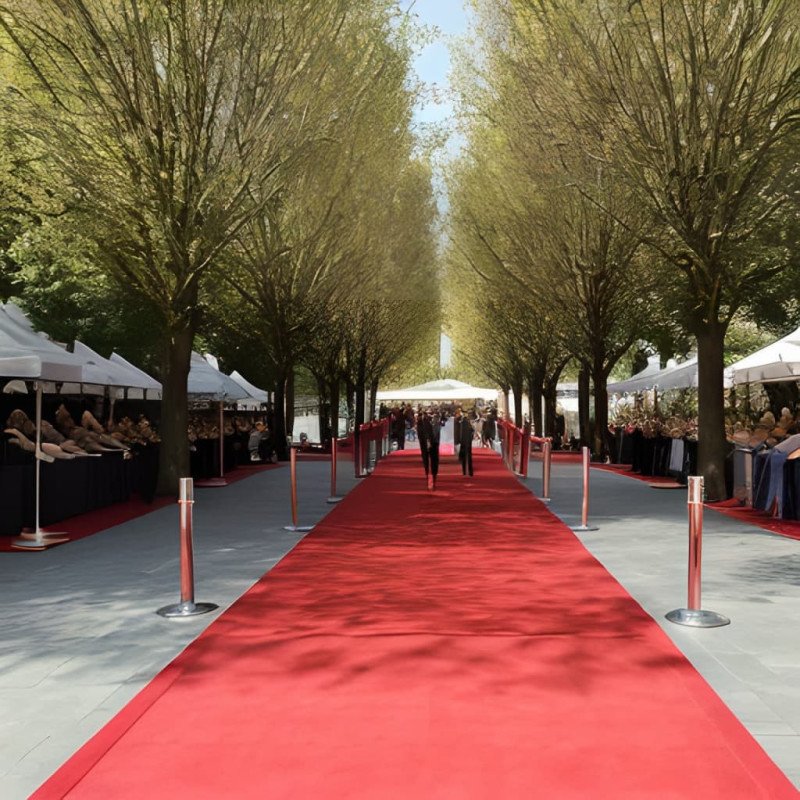 vidaXL Objektový koberec, 1x12 m, červený