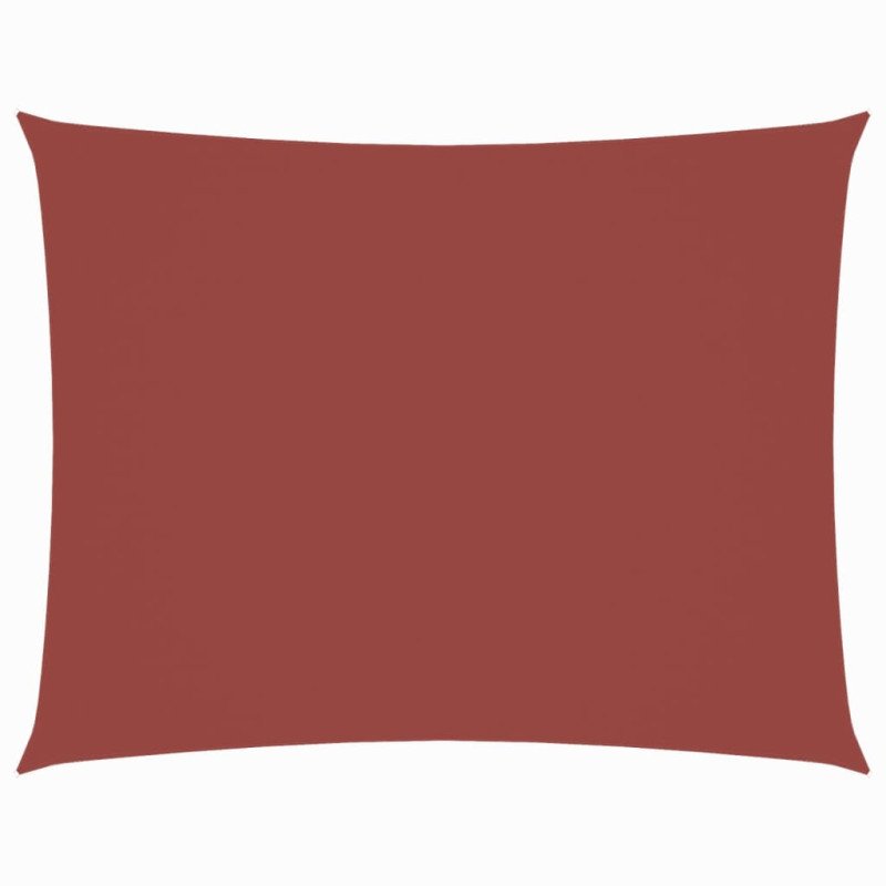vidaXL Tieniaca plachta, oxford, obdĺžniková 2x4 m, tehlová 