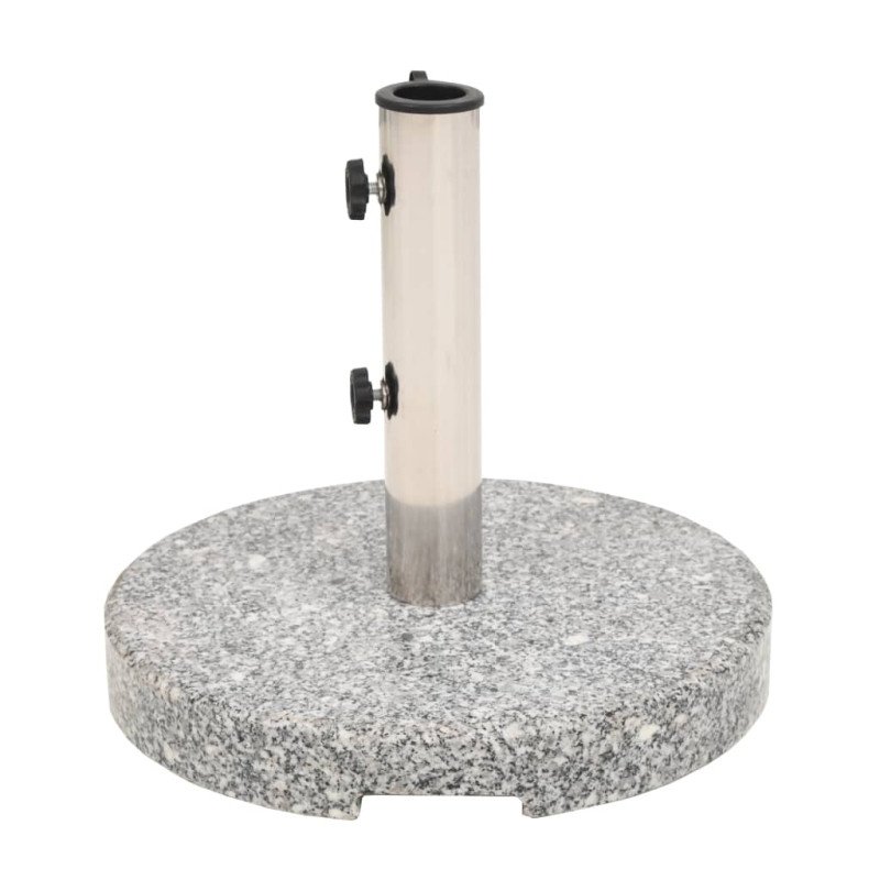 vidaXL Stojan na slnečník, žulový, okrúhly, 20 kg