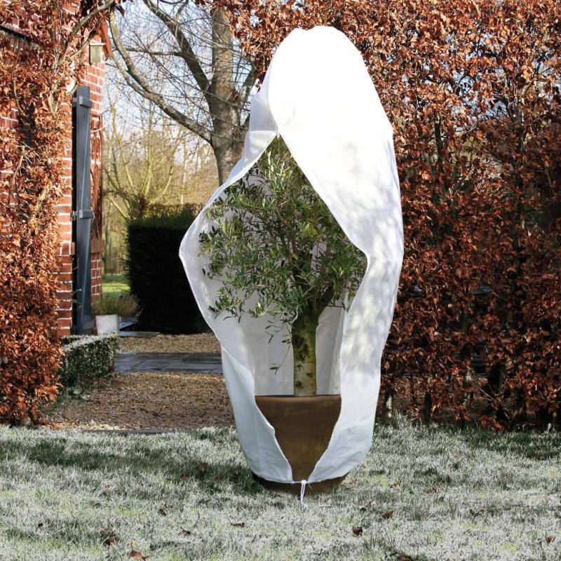 Nature Zimný flísový kryt so zipsom 70 g/m², biely 2,5x2x2 m