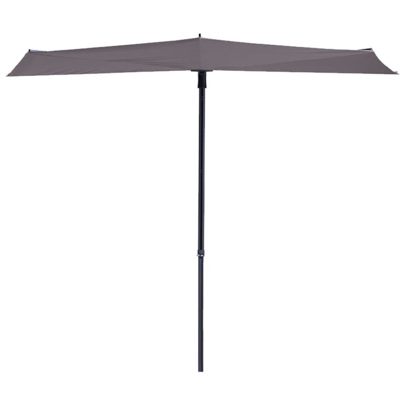 Madison Slnečník na balkón Sun Wave 270x150 cm, sivohnedý PAC3P015