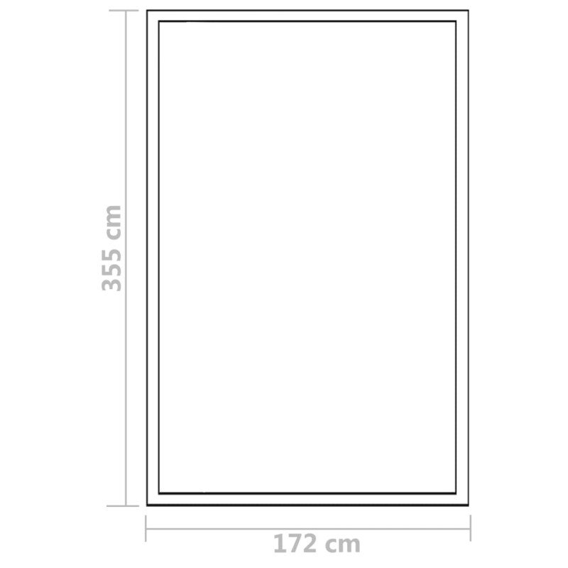 vidaXL Skleník, hliník 362x190x195 cm 13,41 m³