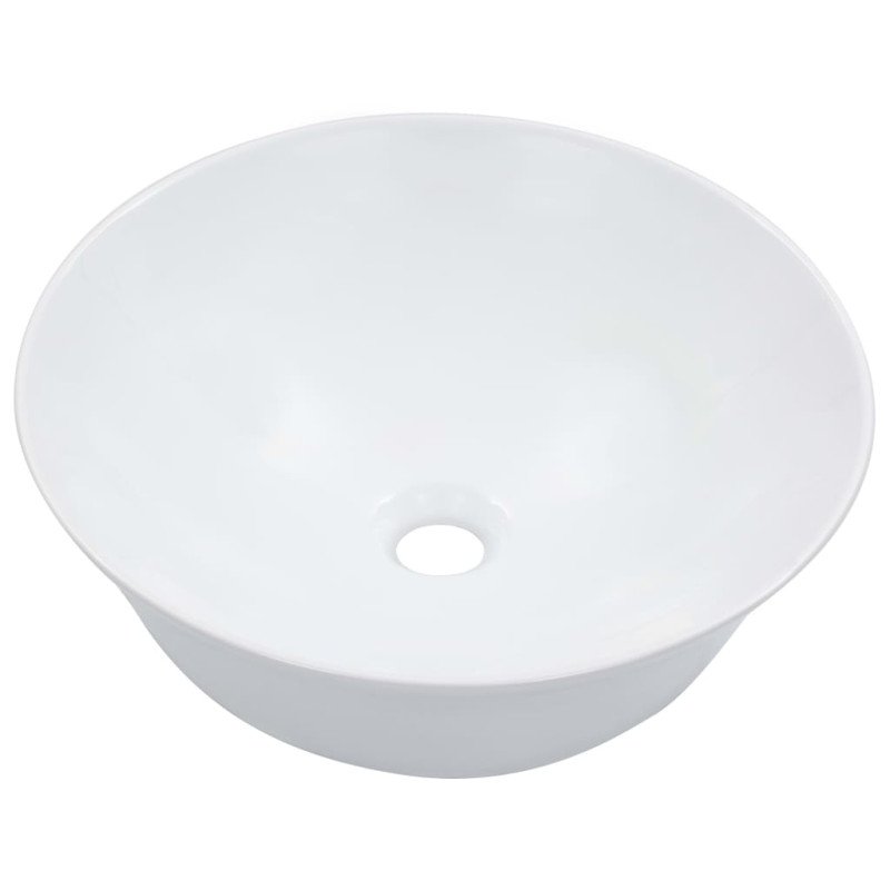 vidaXL Umývadlo biele 41x12,5 cm keramické