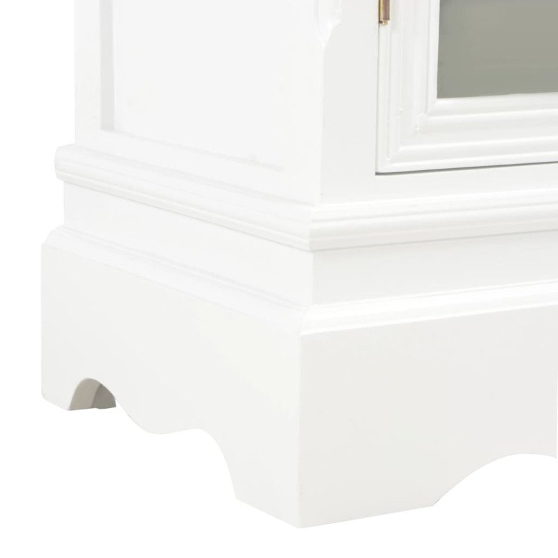 vidaXL Komoda, biela 70x28x70 cm, borovicový masív