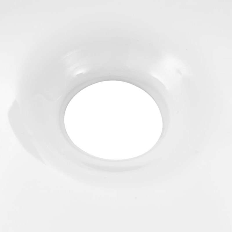 vidaXL Keramické umývadlo biele 645x455x115 mm trojuholníkové