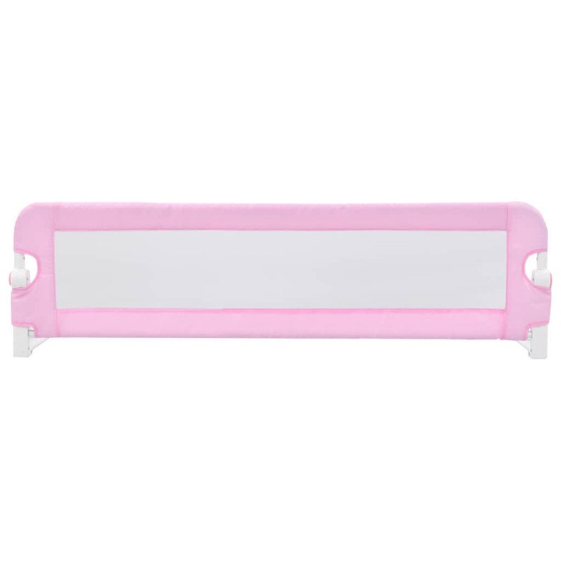vidaXL Zábrana na detskú posteľ, ružová 120x42 cm, polyester