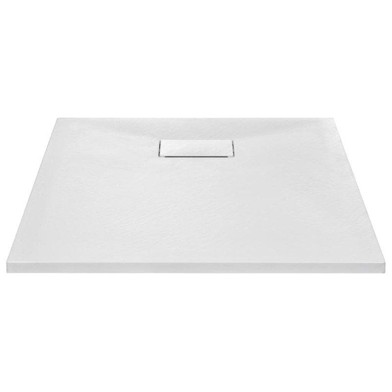 vidaXL Sprchová vanička, SMC, biela 90x70 cm