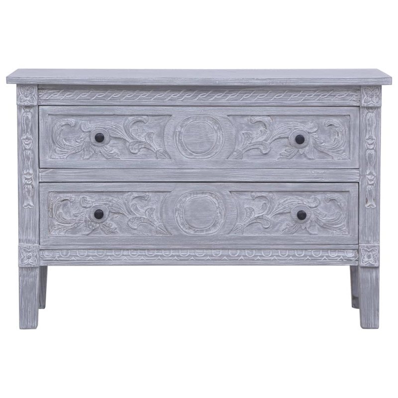 vidaXL Príborník s 2 zásuvkami 90x30x60 cm masívne mahagónové drevo