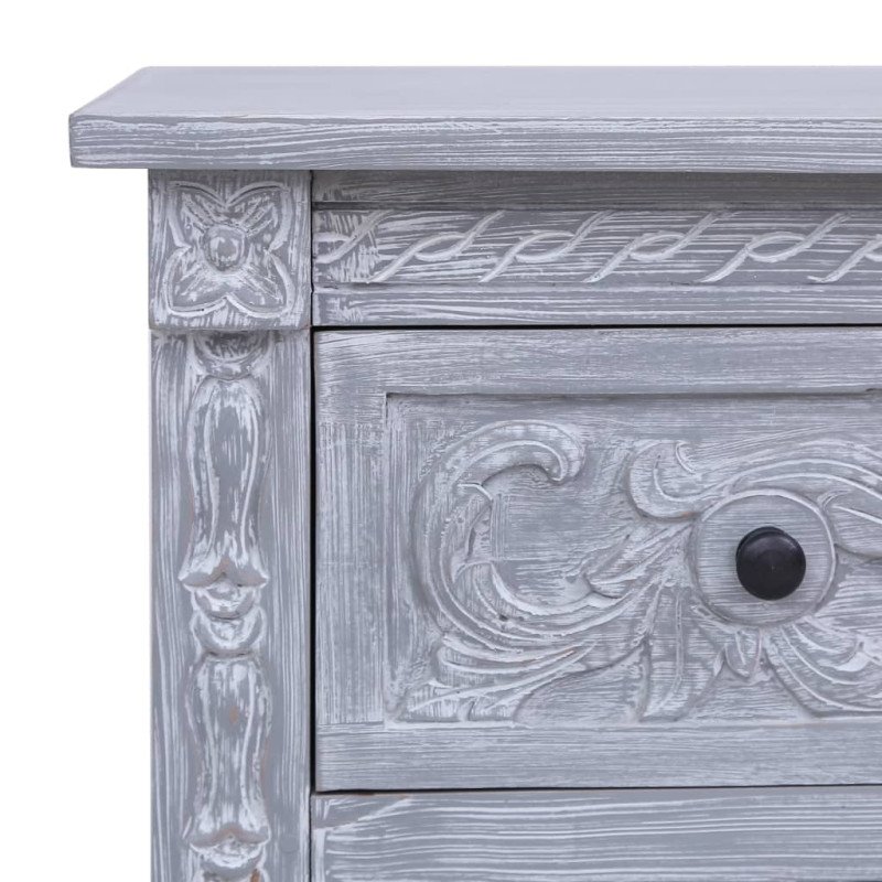 vidaXL Príborník s 2 zásuvkami 90x30x60 cm masívne mahagónové drevo