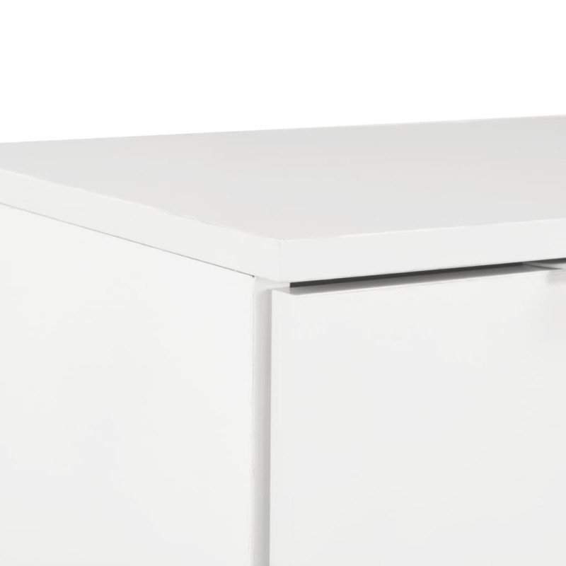 vidaXL Komoda, vysoký lesk, biela 71x35x80 cm, drevotrieska