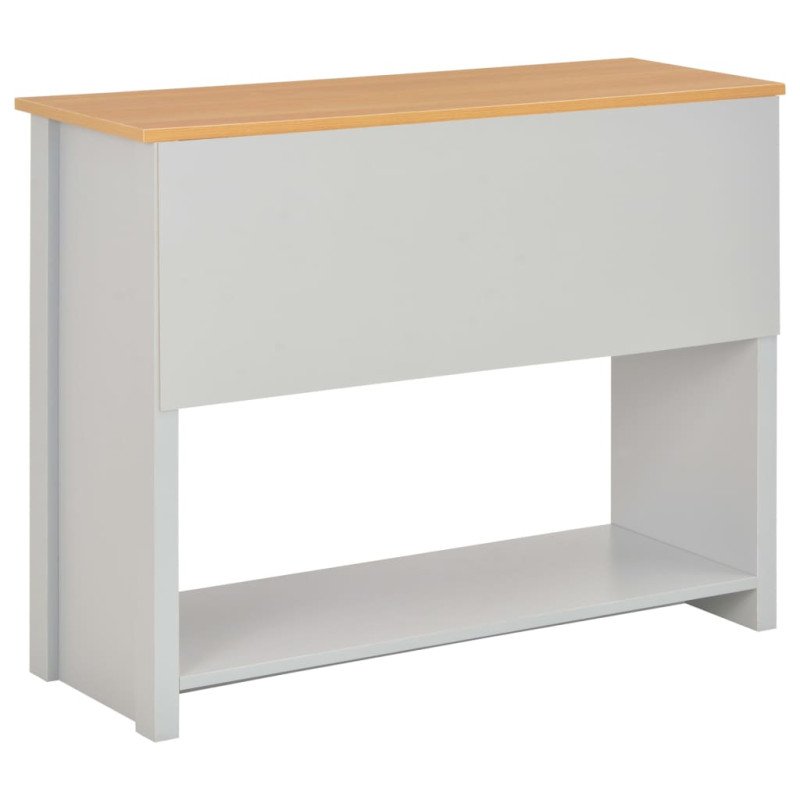 vidaXL Konzolový stolík sivý 97x35x76 cm