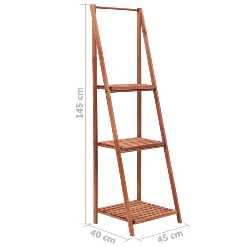 vidaXL Podstavec na rastliny z cédrového dreva 45x40x145 cm