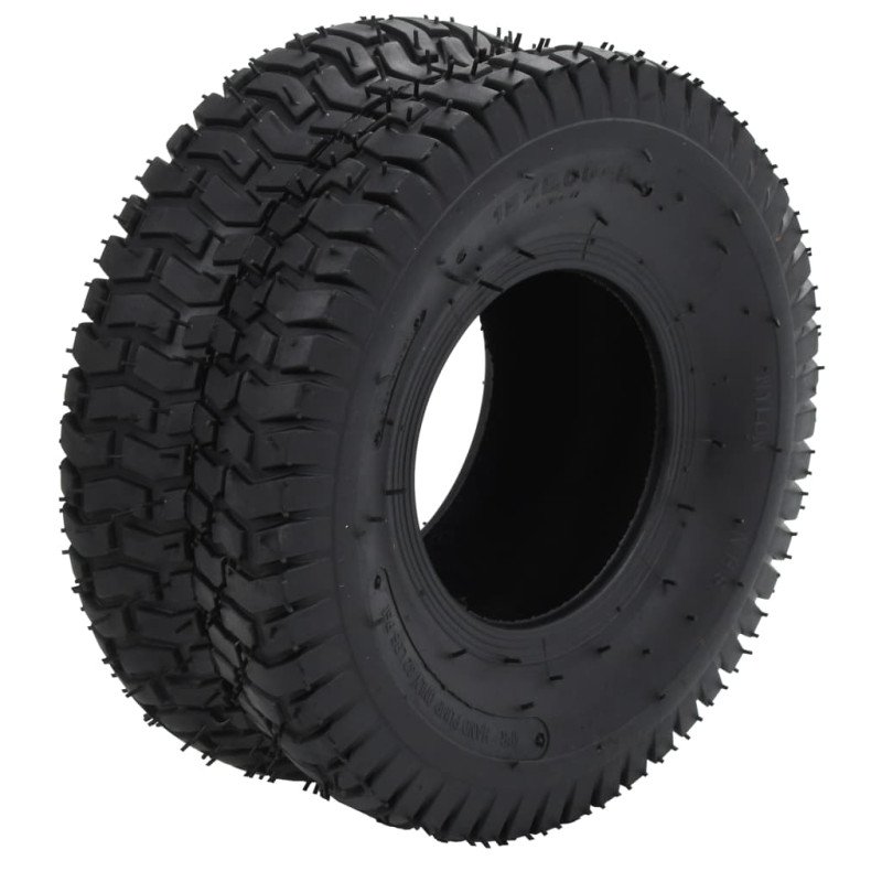 vidaXL Pneumatiky pre fúrik 2 ks 15x6,00-6 4PR gumené