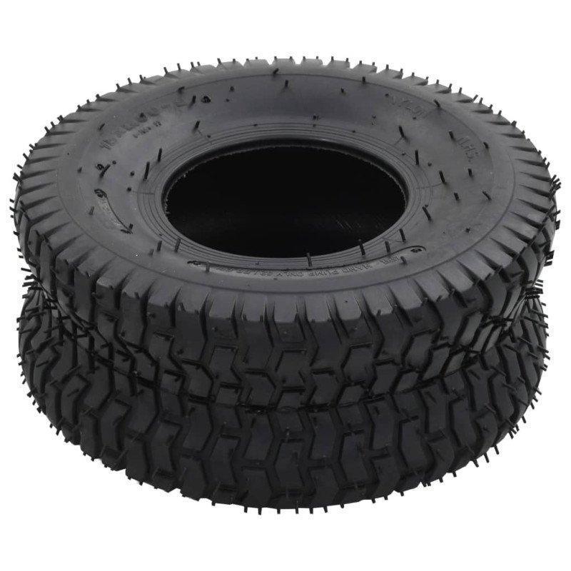 vidaXL Pneumatiky pre fúrik 2 ks 15x6,00-6 4PR gumené