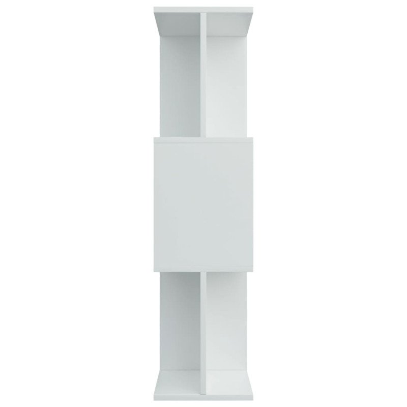 vidaXL Knižnica/deliaca stena, biela 80x24x96 cm, kompozitné drevo