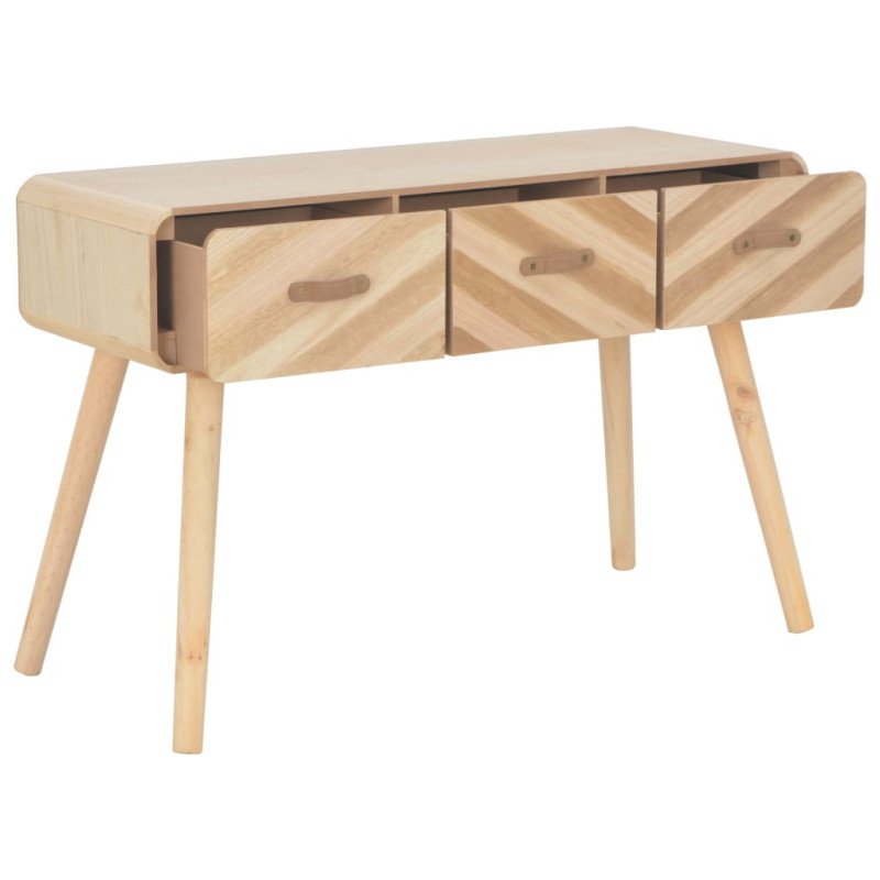 vidaXL Konzolový stolík 100x35x68 cm, drevený masív