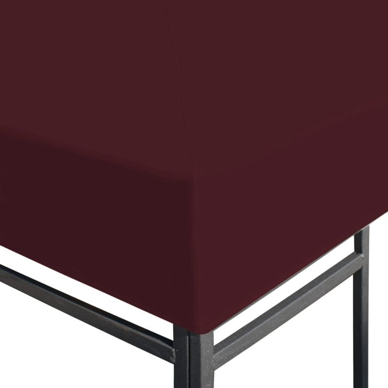vidaXL Strieška na altánok bordová 3x3 m 310 g/m²