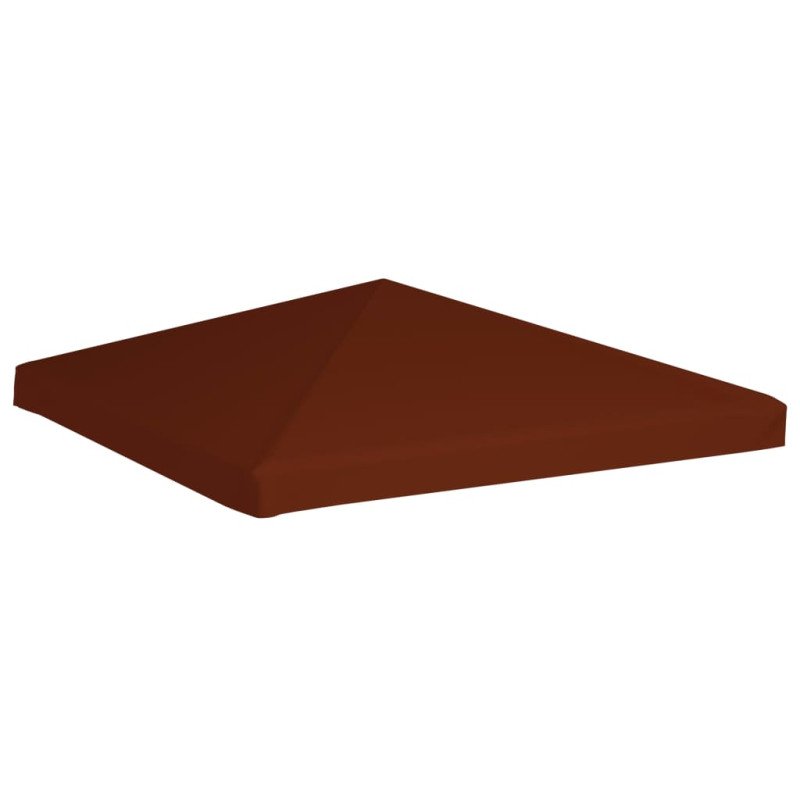 vidaXL Strieška na altánok 310 g/m² 3x3 m, tehlovo červená