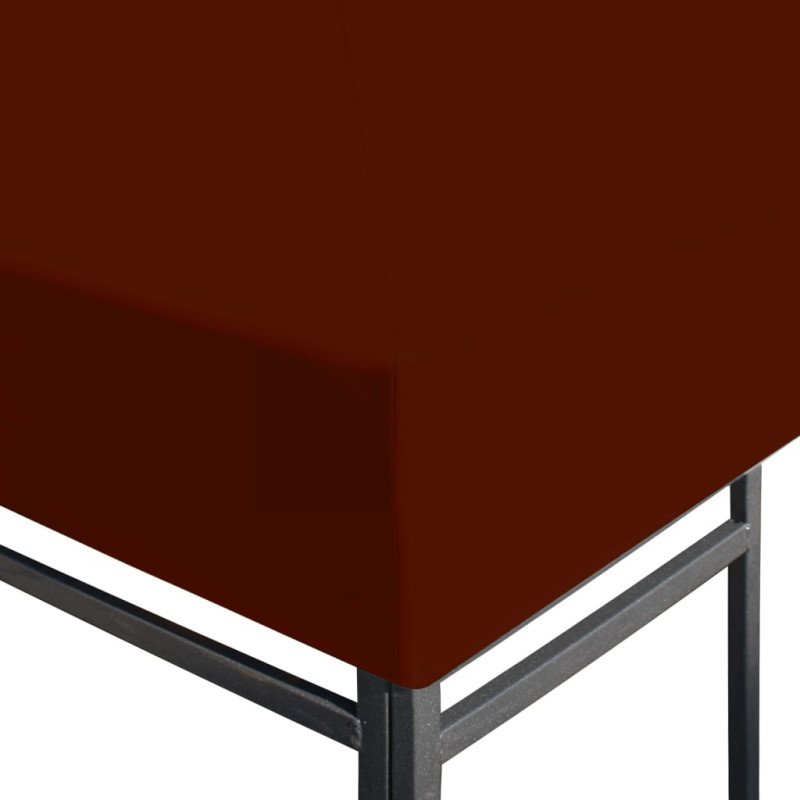 vidaXL Strieška na altánok 310 g/m² 3x3 m, tehlovo červená