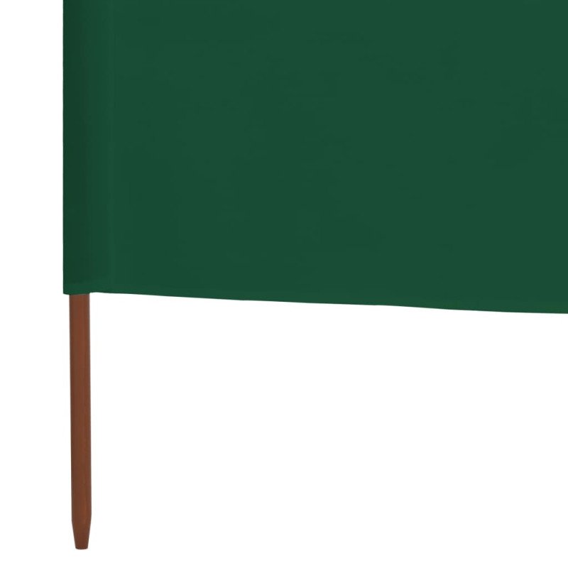 vidaXL 3-panelová zábrana proti vetru látková 400x80 cm zelená