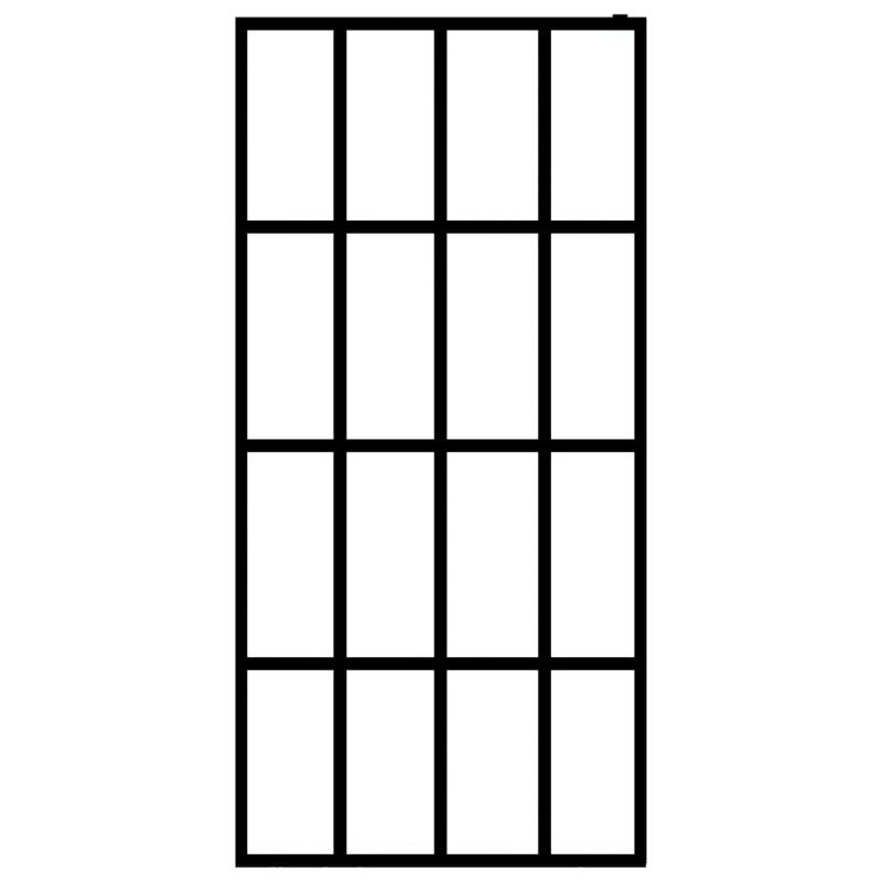 vidaXL Sprchová zástena walk-in, matné tvrdené sklo 140x195 cm