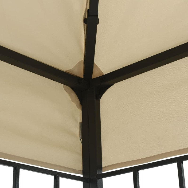 vidaXL Altánok krémový 3x6 m